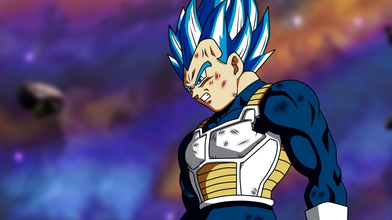 Vegeta, illuminated, cloud - sky, night, low angle view, male likeness, creativity, focus on foreground, close-up, 5K, Super Saiyan, nature, ultra instict