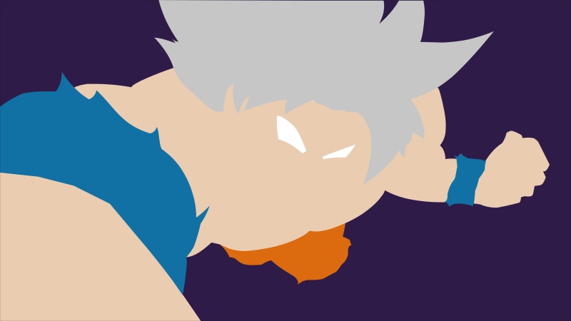 ultra instinto, Ultra-Instinct Goku, Dragon Ball Z, minimalism, Dragon Ball Super, 8K, Dragon Ball, Son Goku, ultra instict