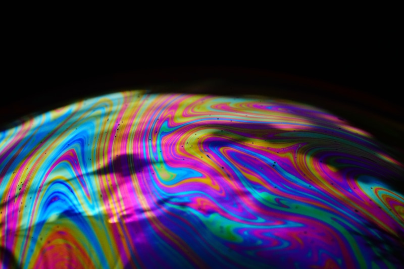 psychedelic, interference, lichtspiel, color, water, rainbow, spectrum, motion, reflection, nature, refraction, 8K, rainbow colors, color game, abstract