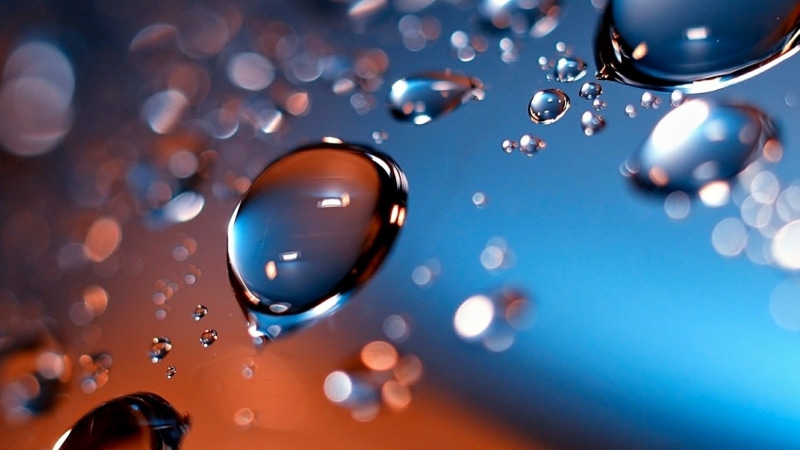 bubble, photography, macro photography, transparent, liquid bubble, surface, indoors, blue background, dew, water drops, drop, droplet, wet, water, backgrounds