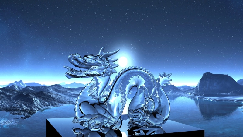 ice, beauty in nature, nature, mountain, night, space, snow, dragon, scenics - nature, blue, water, representation, outdoors, snowcapped mountain, no people