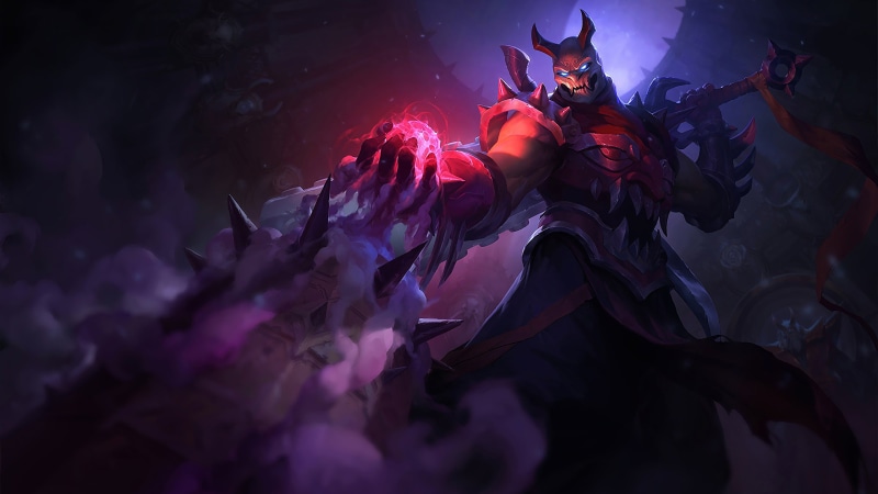 4K, The game, Riot Games, Shen, Weapons, Weapon, LoL, Sword, Blood Moon, Horns, League of legends, Game