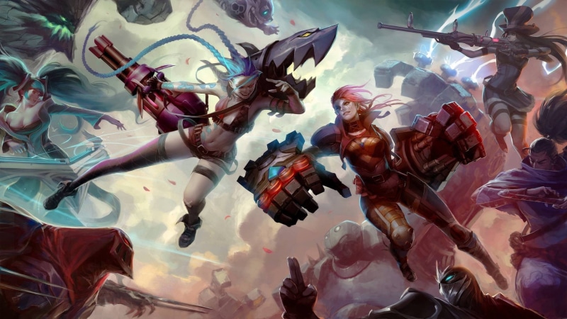 Malphite, Sona (League of Legends), Ziggs, Zed, League of Legends, Yasuo, Blitzcrank, Shen, Jinx (League of Legends), 1080P, Vi (League of Legends)