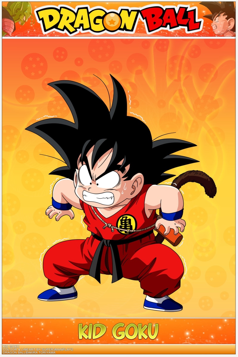 goku, kid, dragon, ball, 2K