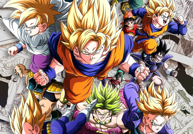 Gotenks (Dragon Ball), Dragon Ball Z, Broly (Dragon Ball), Bardock (Dragon Ball), Gogeta (Dragon Ball), Trunks (Dragon Ball), Super Saiyan Green, Goku