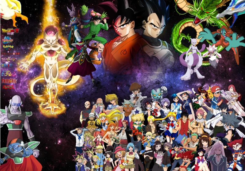 Fairy Tail, 1080P, Pikachu, Krillin (Dragon Ball), Beyblade, Sailor Moon, Gohan (Dragon Ball), Shenron (Dragon Ball), Yu-Gi-Oh!, Lucy Heartfilia