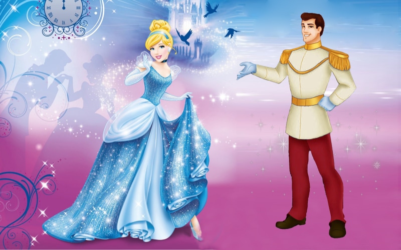looking at camera, desktop, 4K, cinderella, portrait, mobile, two people, princess, technology, human representation, phones, digital composite, young adult