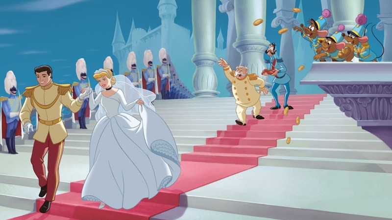 cinderella, cartoon, charming, wedding, disney, 1080P, walt, princess, hd, prince