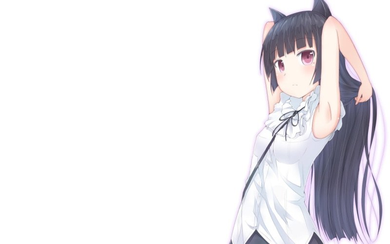 one person, representation, Gokou Ruri, indoors, hairstyle, adult, anime girls, Ore no Imouto ga Konnani Kawaii Wake ga Nai, portrait, mask, standing, black color
