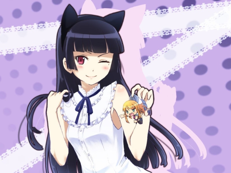 anime, Ore no Imouto ga Konnani Kawaii Wake ga Nai, childhood, 480P, hairstyle, character, indoors, front view, standing, girls, waist up, one person