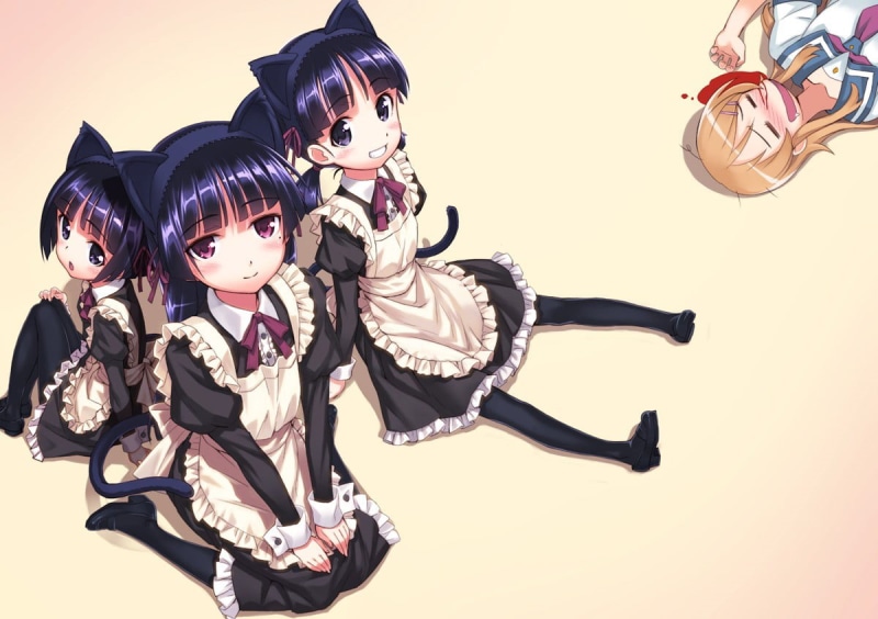 costume, Ore no Imouto ga Konnani Kawaii Wake ga Nai, Kousaka Kirino, human representation, 480P, Gokou Tamaki, art and craft, still life, anime girls