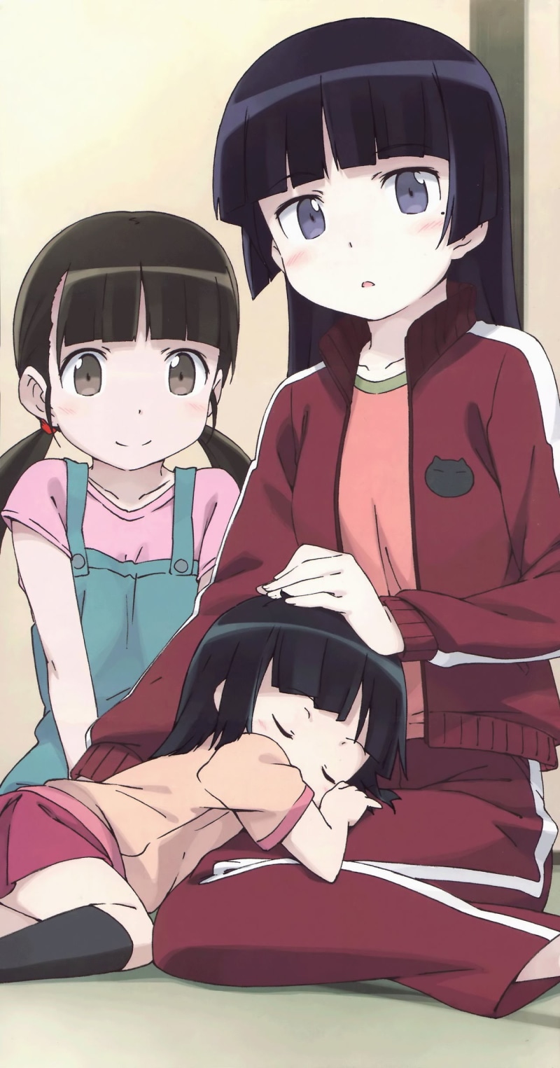 mask, offspring, people, cute, men, childhood, Gokou Ruri, white, boys, two, togetherness, emotion, archival, Ore no Imouto ga Konnani Kawaii Wake ga Nai