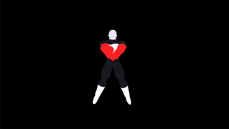 Dragon Ball, love, cut out, emotion, depression - sadness, creativity, studio shot, copy space, sign, communication, illustration, one person, human representation