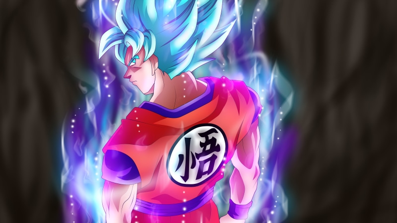 4K, goku, super, ssj, jiren, dragon ball, blue, god, kaioken