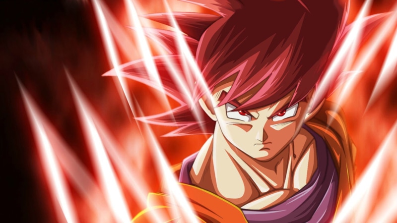  red, motion, son, flag, full frame, saiyan, indoors, 1080P, pattern, super, event, textile, close-up, backgrounds, god, no people, guko, representation