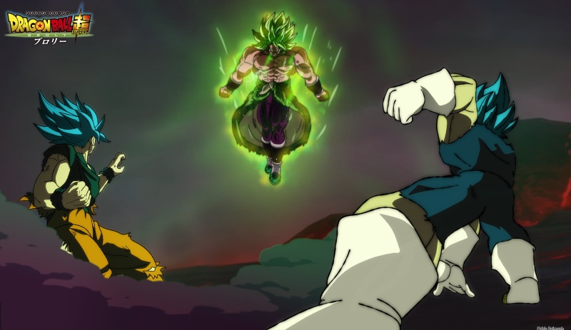 Dragon Ball Super: Broly, Goku, Vegeta (Dragon Ball), Broly (Dragon Ball), Movie, Super Saiyan Green, 4K, Super Saiyan Blue