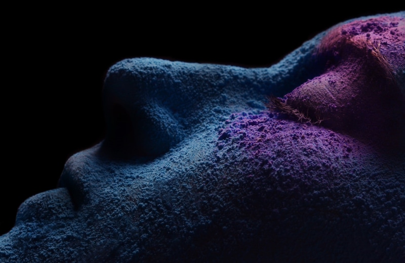 pigments, photography, 1080P, macro, closed eyes, model, face