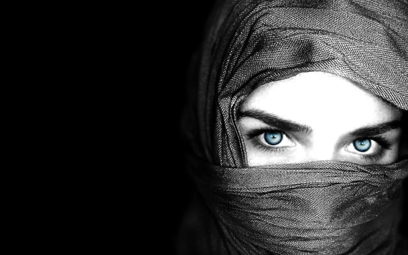 1080P, human body part, s, copy space, islam, fashion, face, studio Shot, human Face, females, mystery, one Person, front View, religion, looking, middle Eastern Ethnicity