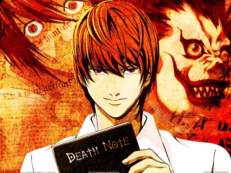 720P, Death Note, Ryuk, Yagami Light