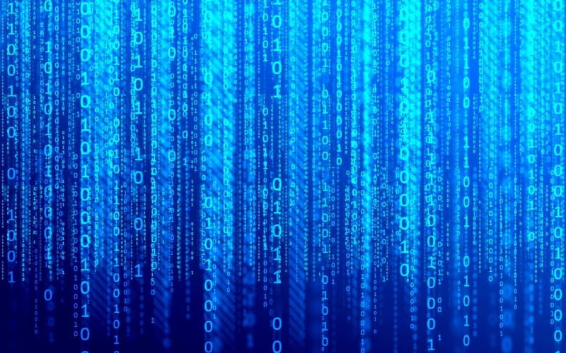 no people, 1080P, communication, futuristic, wireless technology, flowing, bright, close-up, binary code, black background, digital display, number, internet