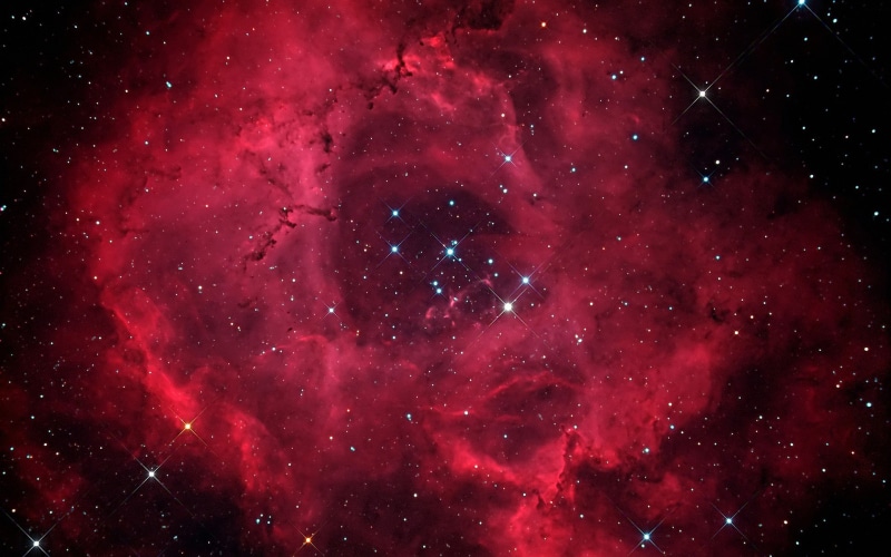 1080P, space, nebula, Nebulosa Roseta, stars