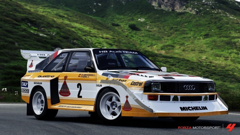 car, text, protection, nature, transportation, audi audi quattro car rally cars sports car audi sport quattro s1 forza motorsport 4 video games, 1080P