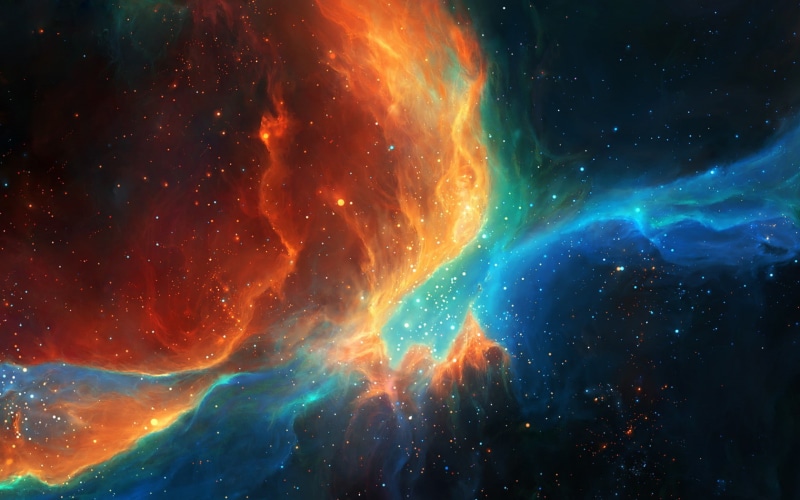 colorful, planet, artwork, galaxy, 720P, space, universe, stars, TylerCreatesWorlds, space art, digital art, nebula, fantasy art