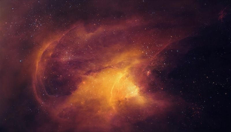 red, TylerCreatesWorlds, luminosity, cloud - sky, space, mystery, star - space, Orange, awe, sky, outdoors, digital art, galaxy, beauty in nature, night