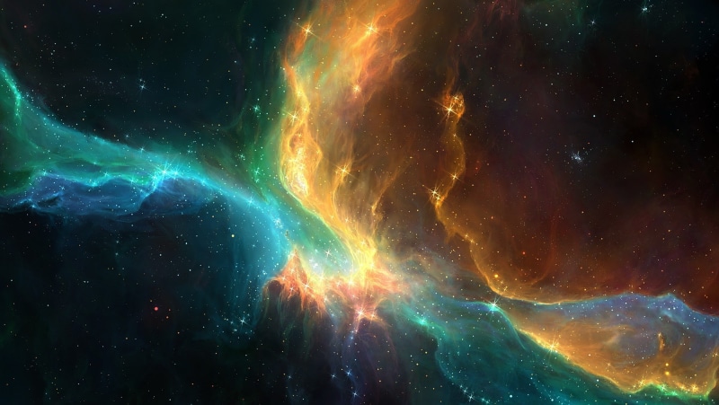 digital art, space, galaxy, planet, Space Art, 1080P, nebula, stars, TylerCreatesWorlds, fantasy Art, Colorful, artwork