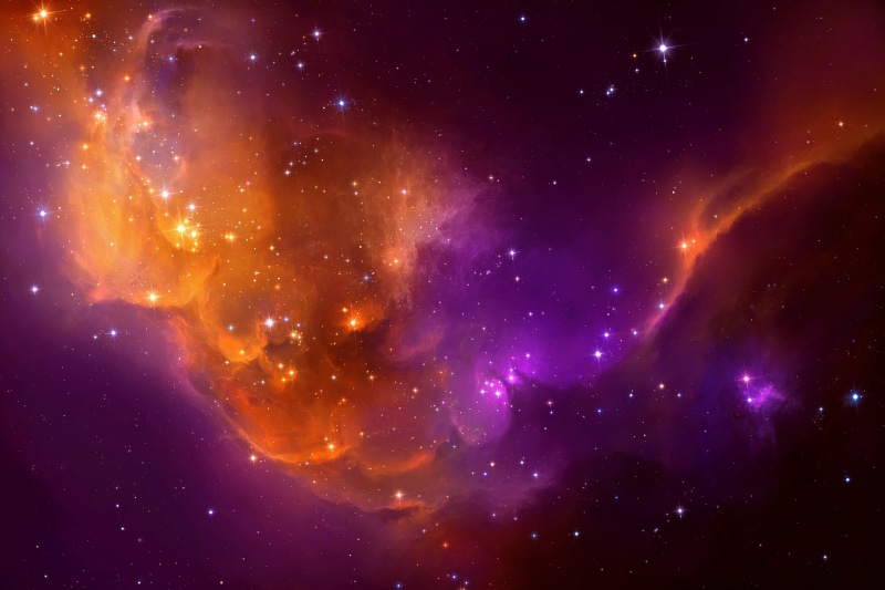 constellation, sky, 2K, artwork, star, Space Art, TylerCreatesWorlds, space, star field, no people, outdoors, purple, cloud - sky, beauty in nature, universe