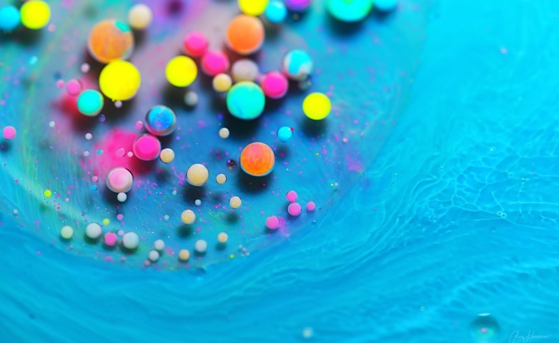 shape, Photography, colors, Bright, variation, high angle view, selective focus, multi colored, motion, Colorful, no people, vibrant, water, Macro, pool
