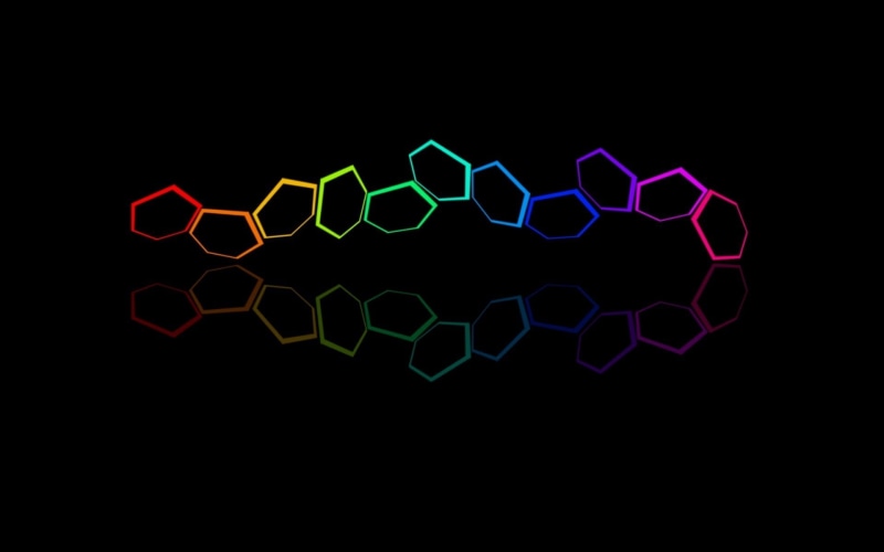 black Color, lighting equipment, no people, close-up, futuristic, colorful, motion, hexagons, dark, multicolored, electrical equipment, vector, design