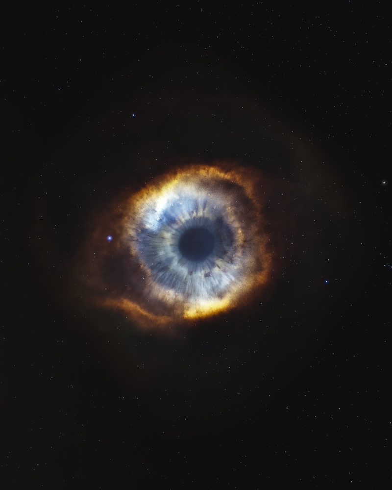exploration, night, no people, planet - space, science, close-up, sky, 4K, space exploration, nature, 4K, digital composite, Helix Nebula, Eye, Stars