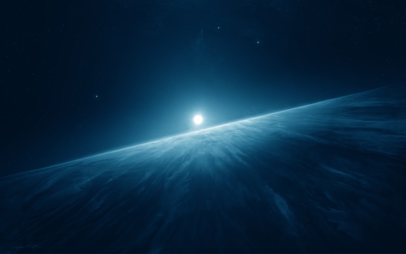 2K, mystery, space art, digital art, star, moon, blue, nature, planet earth, dark, planet, night, stars, white, sky, outdoors, astronomy, science