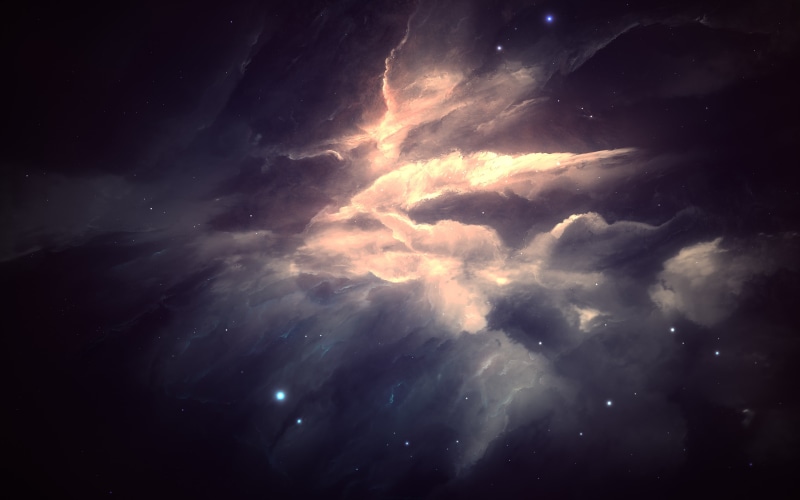 power in nature, nebula, meteorology, astronomy, nature, artwork, space, tranquility, cloud - sky, dark, night, 4K, storm, dramatic sky, atmosphere, scenics - nature