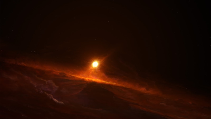 untitled, sky, outdoors, orange color, astronomy, single object, no people, space art, planet, satellite view, beauty in nature, Sun, nature, glowing, orbiting