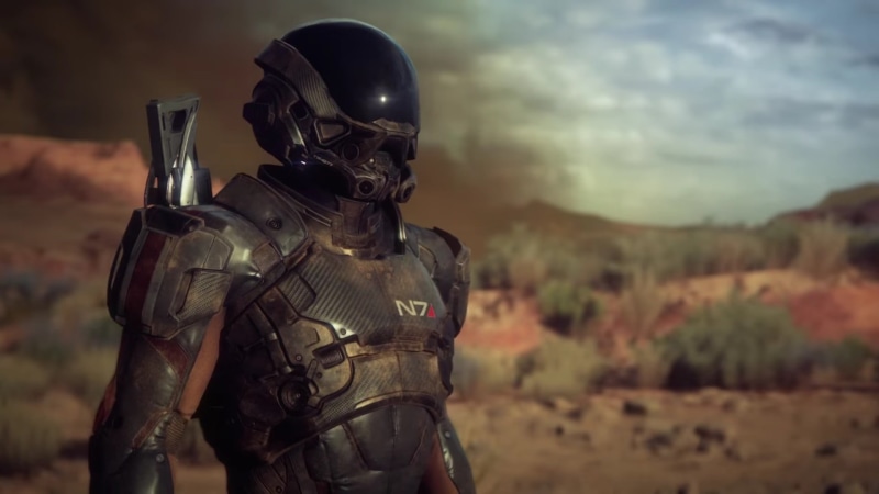 uniform, one person, Mass Effect, weapon, n, robot, clothing, rifle, helmet, science fiction, 1080P, waist up, government, protection, gun, video games