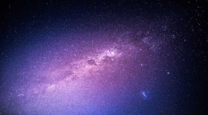 glowing, low angle view, nature, scenics - nature, space, beauty in nature, abstract, 5K, star - Space, galaxy, astronomy, purple, backgrounds, nebula