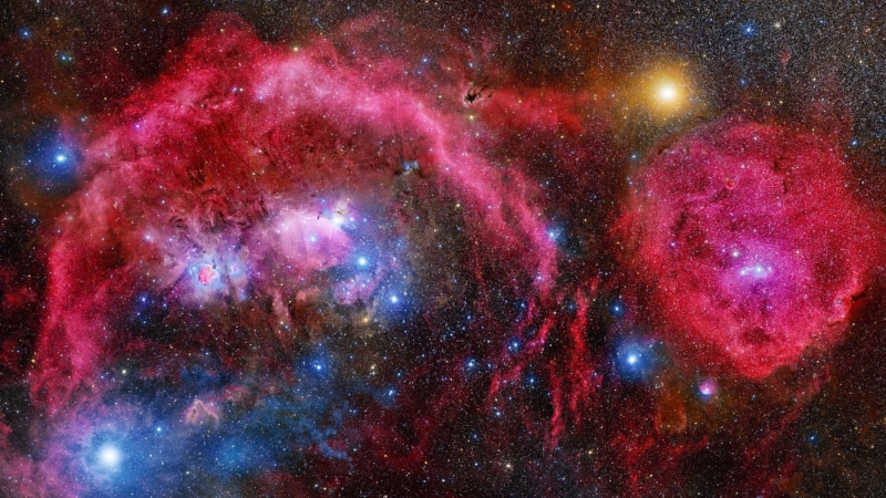bright, pink color, star - space, luminosity, nature, no people, mystery, 1080P, sky, NASA, majestic, night, purple, constellation, dust, nebula, glowing