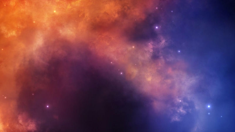 space, nebula, galaxy, blue, 1920x1080, white, star, orange, colorful, 1080P