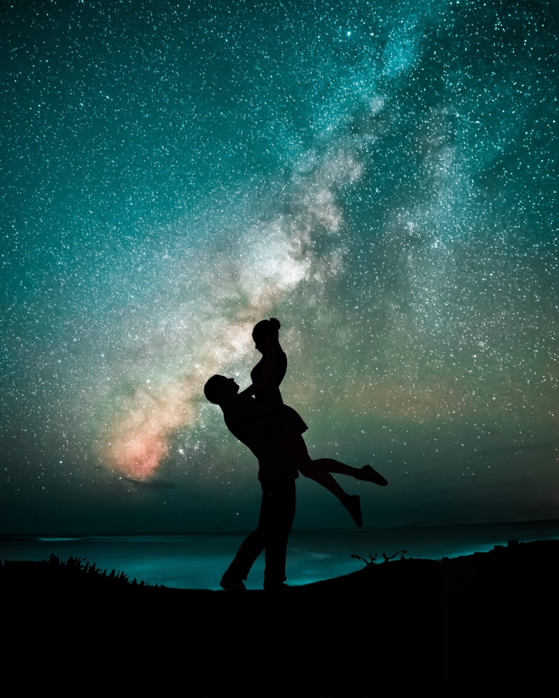 astronomy, 4K, milkyway, galaxy, star field, night, standing, water, real people, star, men, outdoors, stage, light, star - space, one person, milky way