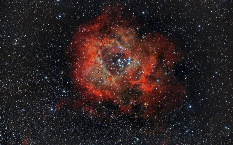 1080P, Nebula, Beautiful, Rosette, ngc, Space, Stars