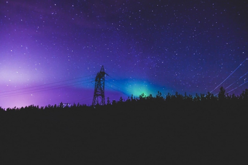 starry, tree, star - space, infinity, scenics - nature, purple, nature, Cosmos (flower), star field, photo, star, tranquility, low angle view, space, beauty in nature