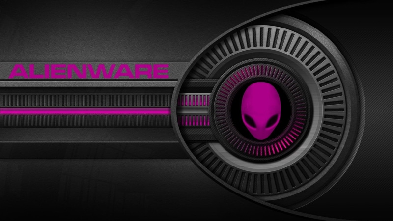 space, pink alien, windows7, 1080P, pink, alienware, logo, alien, 3d and abstract