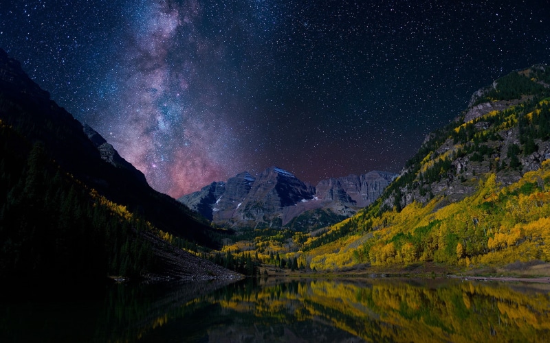 stars, universe, milky, way, 1080P, milky way, norway
