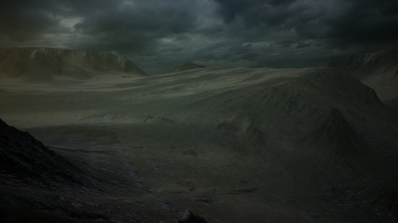 clouds, Firefight 1985, CC Firefight 1985, rock, rendering, landscape, Unreal engine 4, ue4, mountains, fog, alien, Firefight, rays, 8K