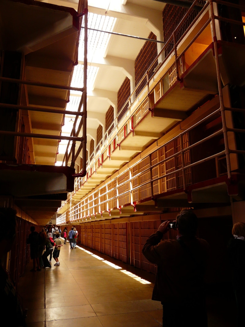 inside, 2K, criminal, alcatraz, lifestyles, built Structure, corridor, adult, california, real people, building, walking, leisure activity, high security prison
