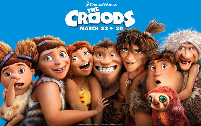1080P, movie, croods, cartoon, 2013, poster