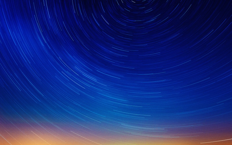 lake, gazing, beauty in nature, star trail, astronomy, on, infinity, red, space and astronomy, spinning, night, tranquility, space, 4K, scenics - nature