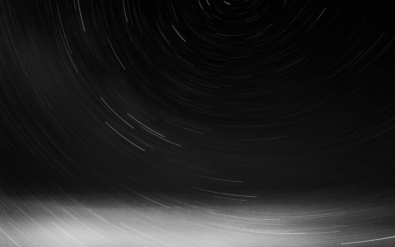 4K, long exposure, no people, motion, space and astronomy, spinning, star - space, blurred motion, bw, star trail, beauty in nature, concentric, night